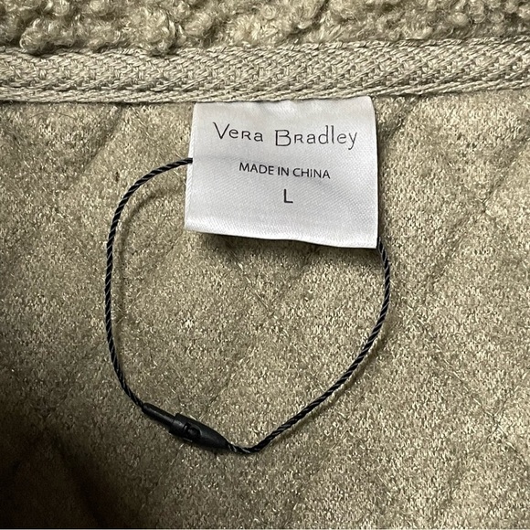 Vera Bradley Teddy Fleece Pullover Floral Sage - Picture 5 of 6